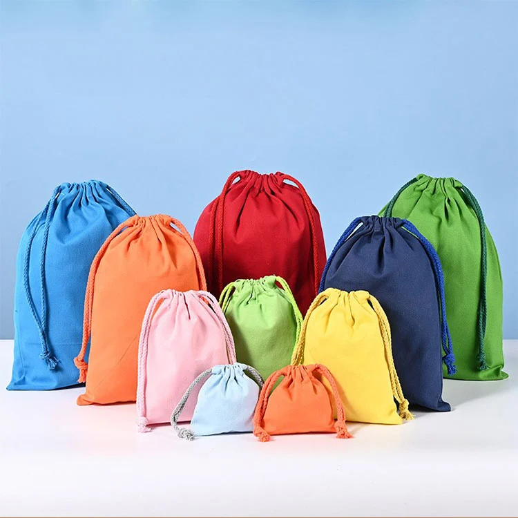 Холщовая сумка для ювелирных изделий на шнурке