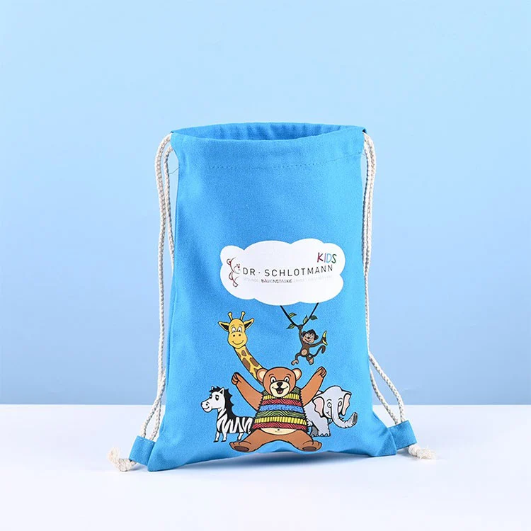 Холщовая сумка через плечо на шнурке