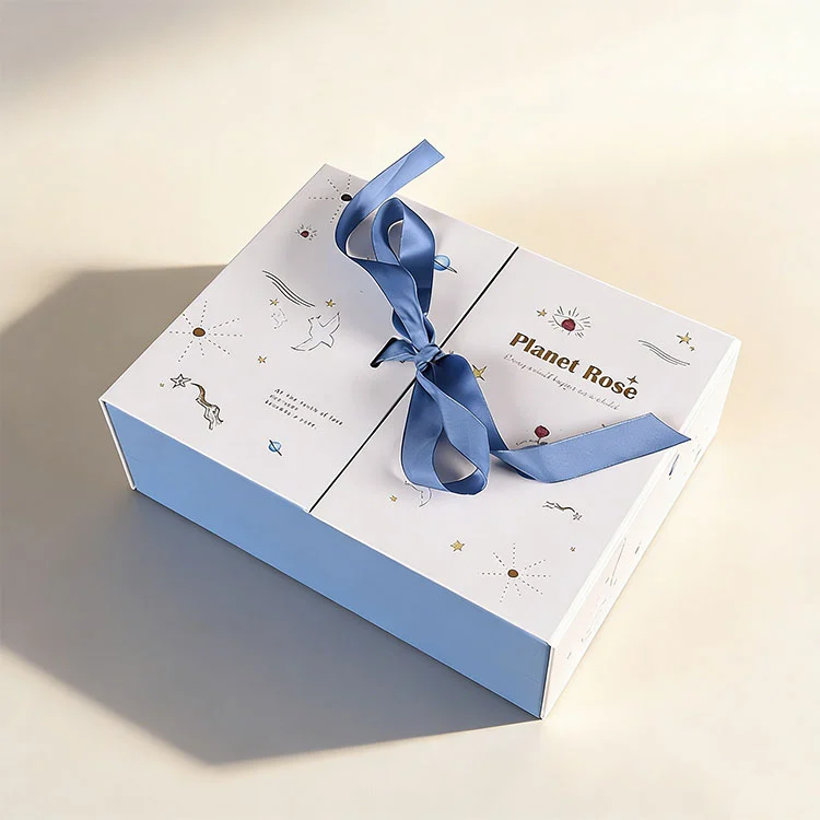 Складная упаковочная коробка с двойным открыванием