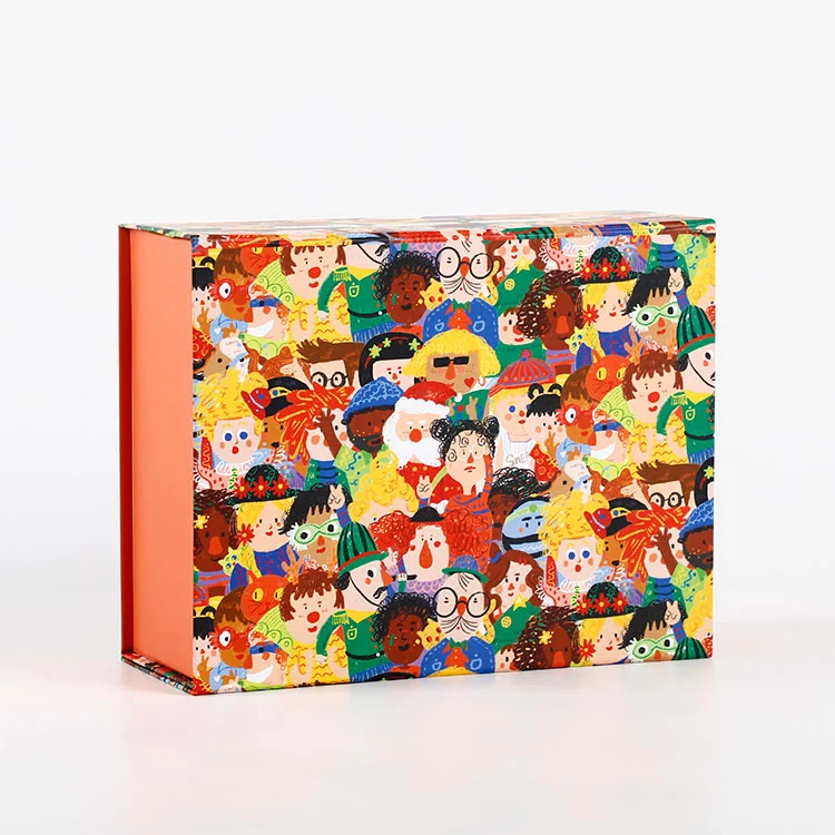 Магнитная подарочная упаковочная коробка с откидной крышкой